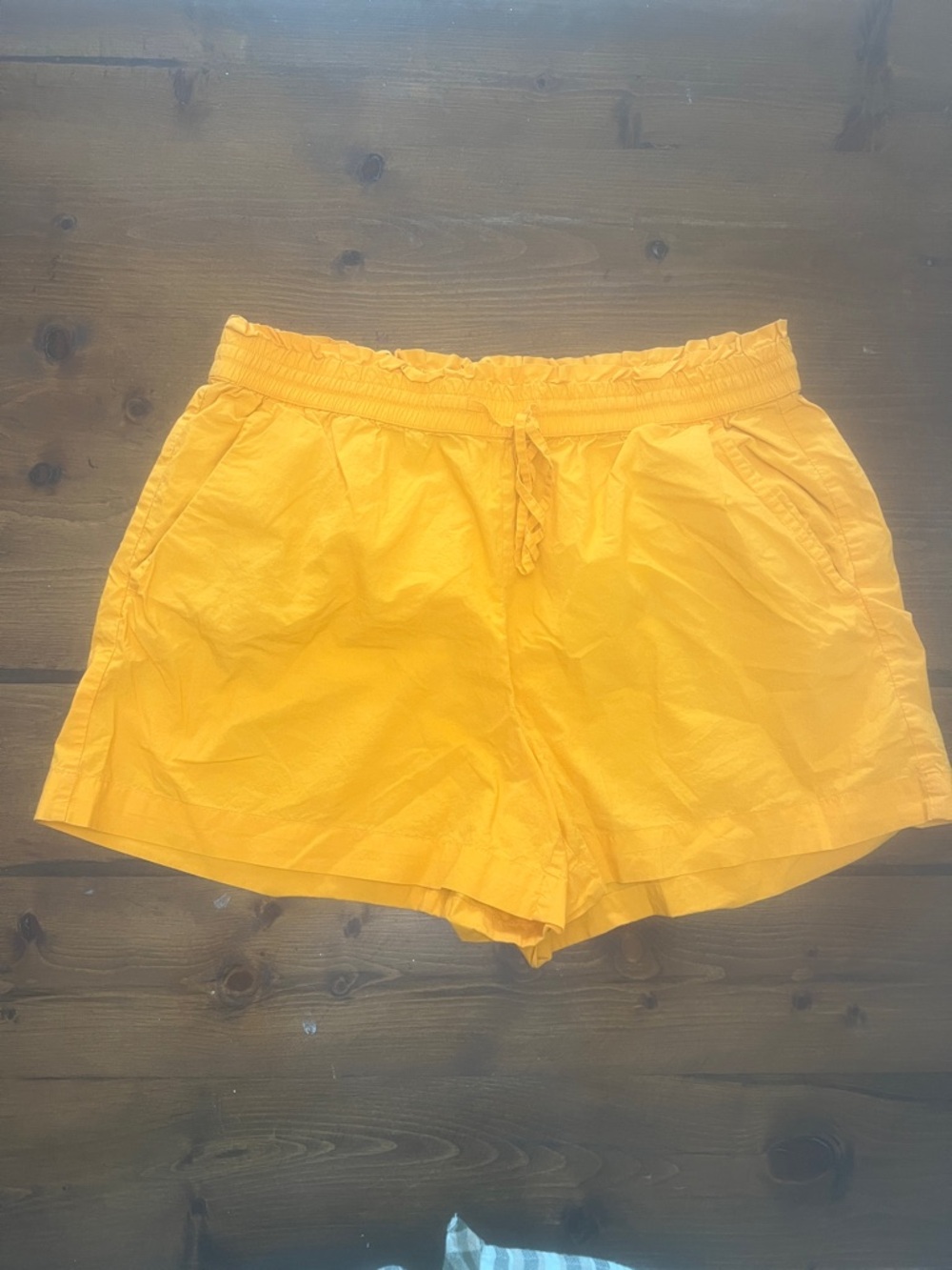 LOFT Bright Orange Drawstring Athletic Shorts
